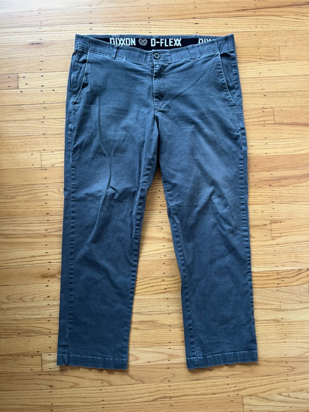 DIXXON Men's Slate Grey D-FLEXX Stretch Chinos 40x30